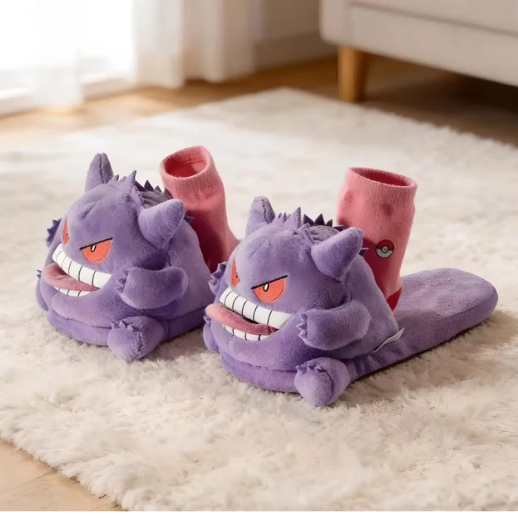 Gengar Slippers with Tongue